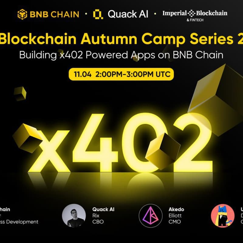 Cover Image for X402 x BNB Chain workshop