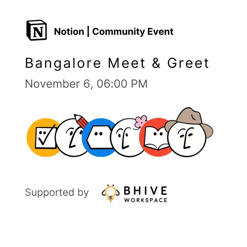 Cover Image for Notion Bangalore Community Meet & Greet
