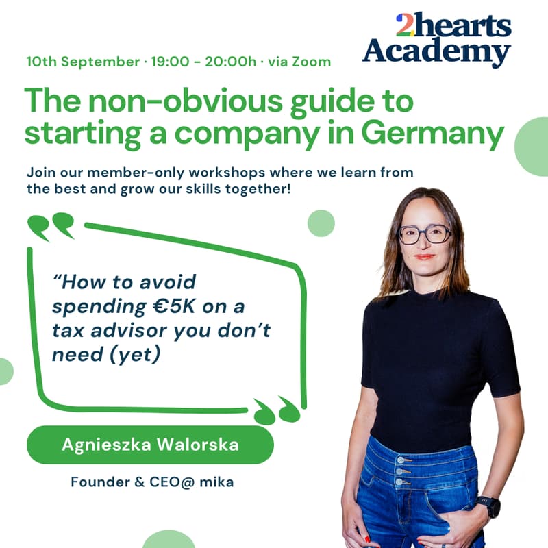 Cover Image for 2hearts Academy: The non-obvious guide to starting a company in Germany