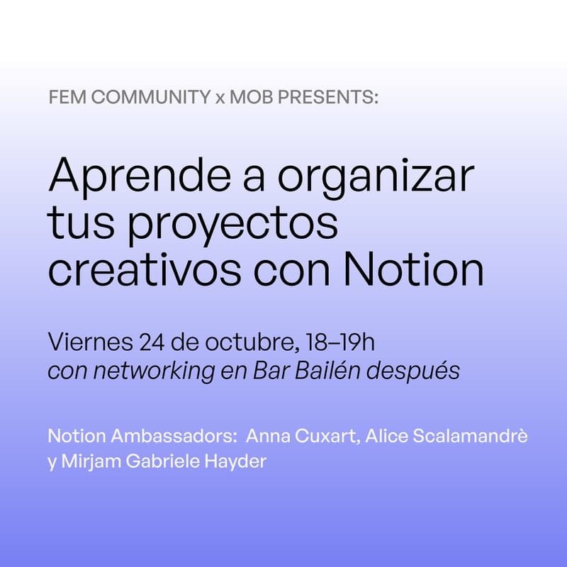 Cover Image for Aprende a organizar tus proyectos creativos con Notion