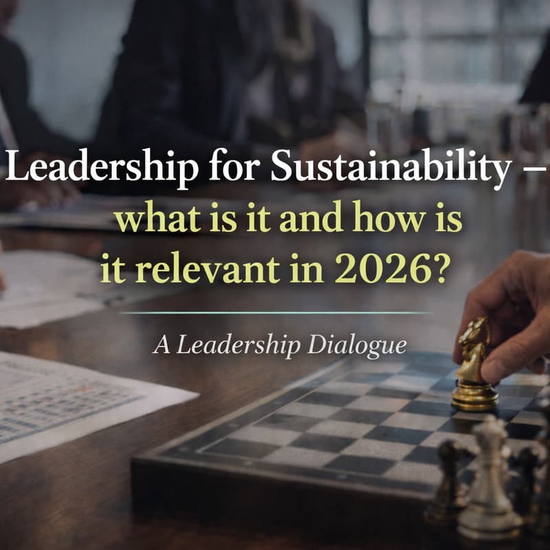 Cover Image for Leadership for Sustainability - what is it and how is it relevant in 2026?