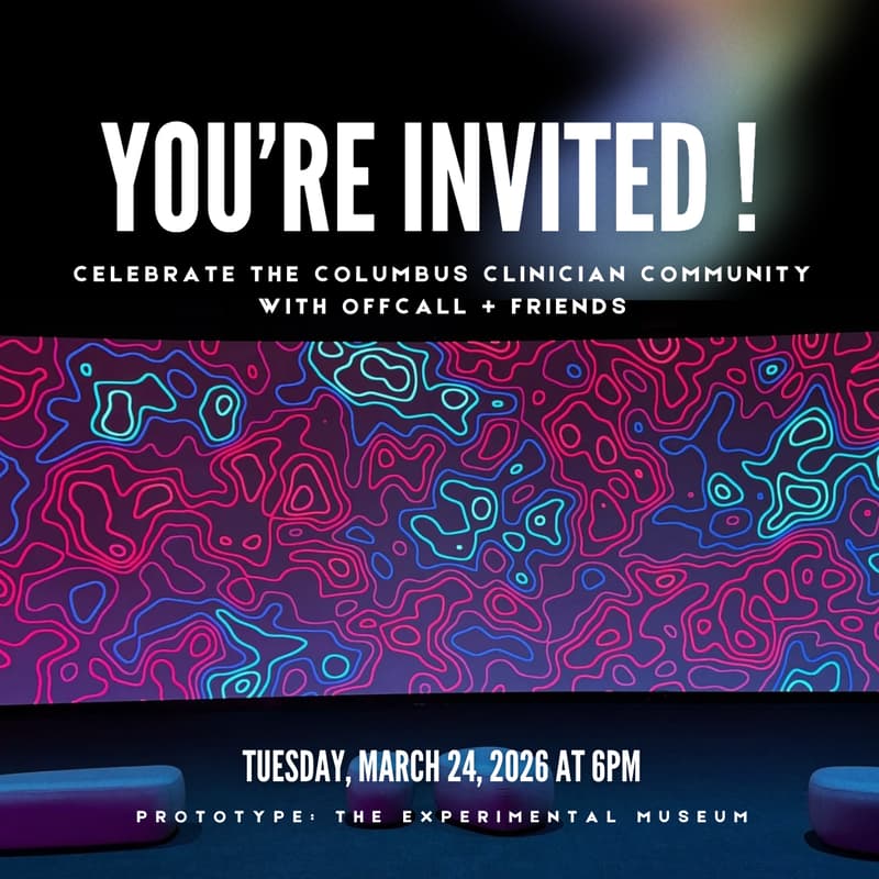 Cover Image for Offcall Presents: An Evening to Celebrate the Columbus Clinician Community!