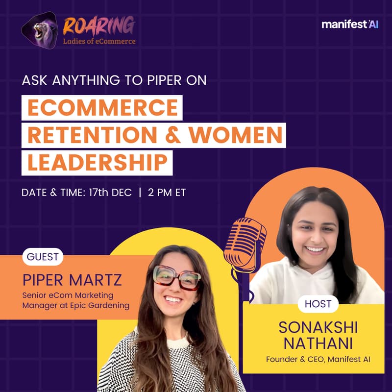 Cover Image for Ask Me Anything with Piper: eCommerce Retention & Women in Leadership
