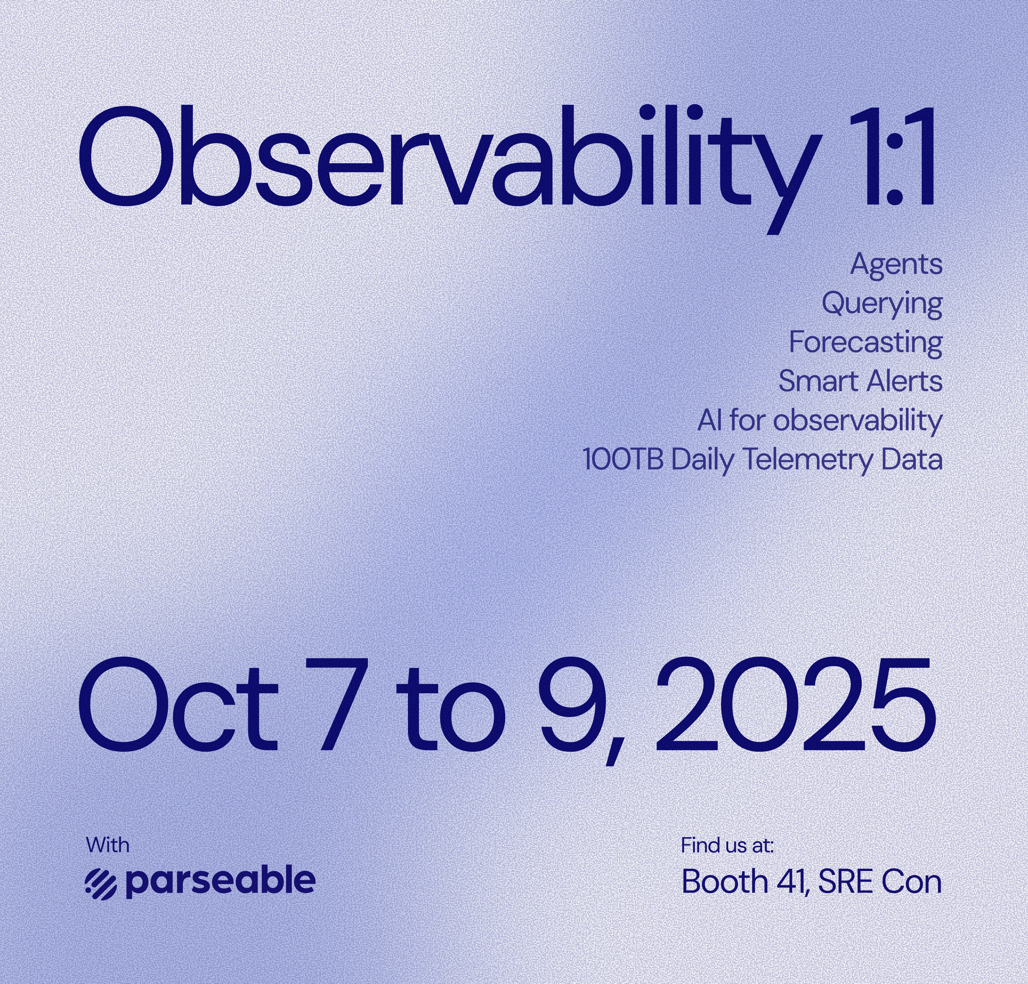 Cover Image for Meet with Parseable @SRECon