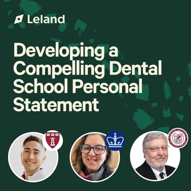 Cover Image for Developing a Compelling Dental School Personal Statement
