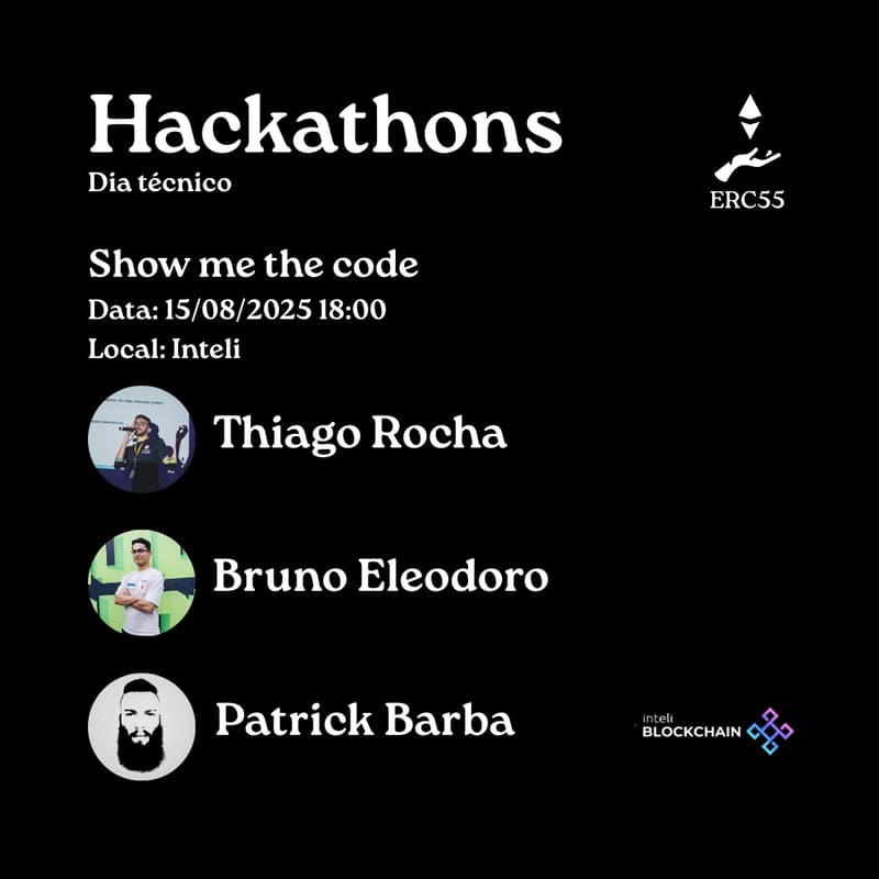 Cover Image for [Day 2] Hackathons: Da Ideia ao Código - ERC55