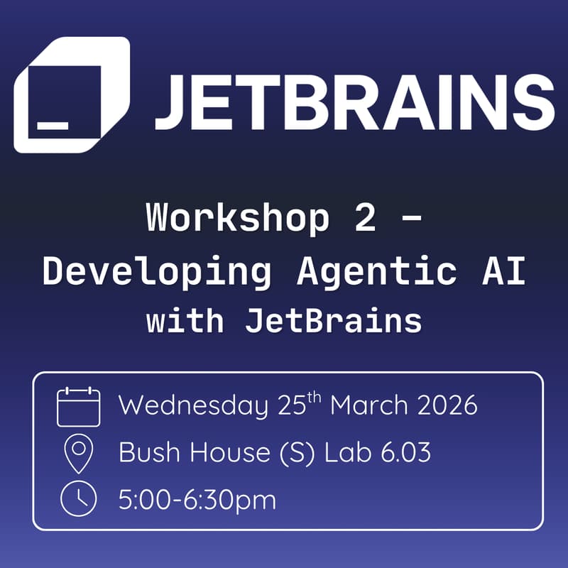 Cover Image for KCL Tech Academy - Workshop 2: Developing Agentic AI with JetBrains