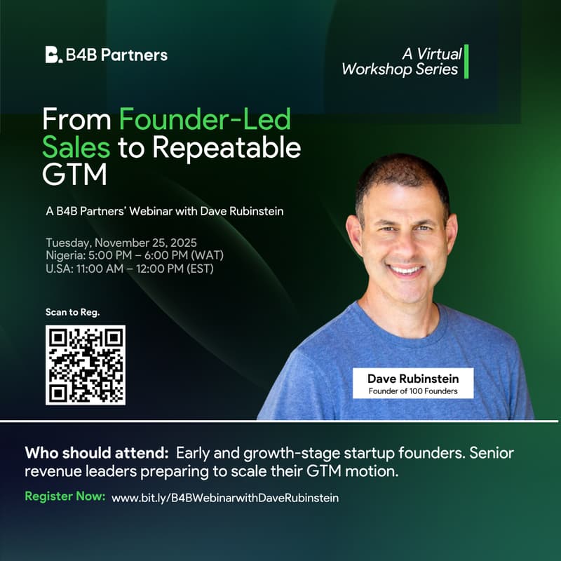Cover Image for Webinar: From Founder-Led Sales to Repeatable GTM