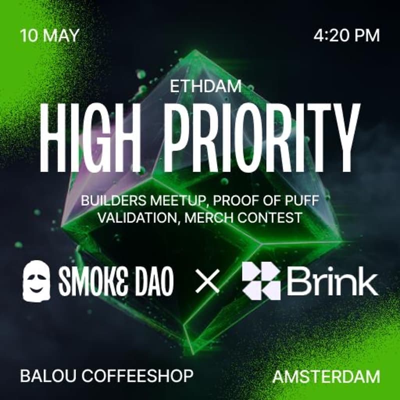 Cover Image for Smoke DAO Meetup @ ETHDam