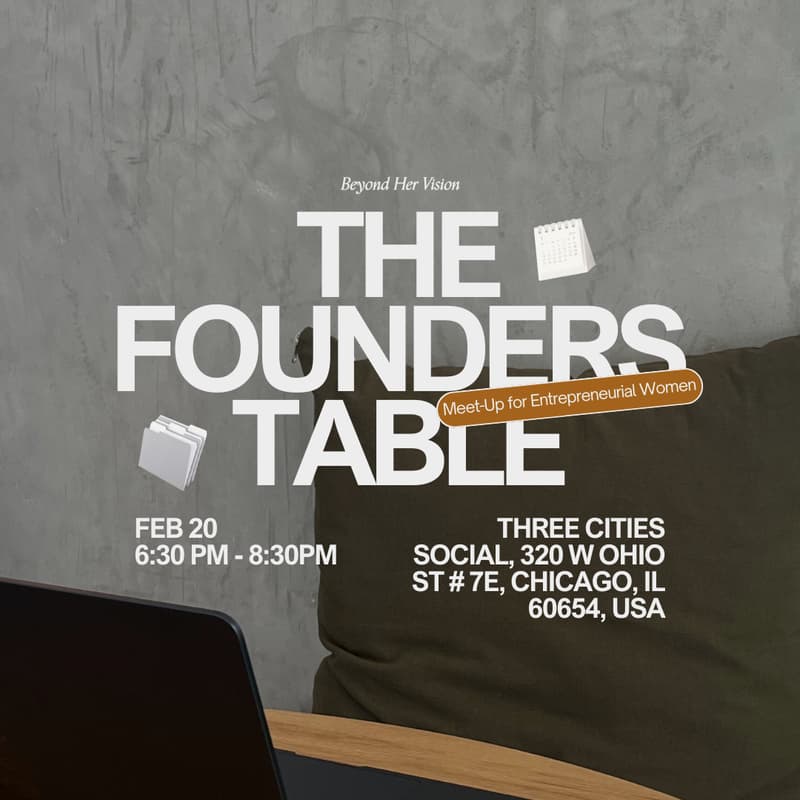 Cover Image for The Founders' Table: A Meet-Up for Female Founders