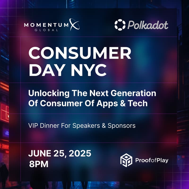 Cover Image for VIP Dinner For Speakers & Sponsors - Consumer Day NYC by Polkadot & MomentumX Global