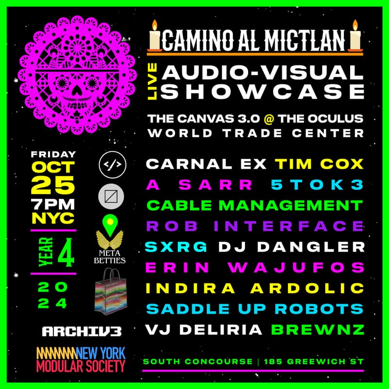Cover Image for Audio Visual Showcase at the OCULUS, WTC: Camino Al Mictlan 2024 🔥💀🌻