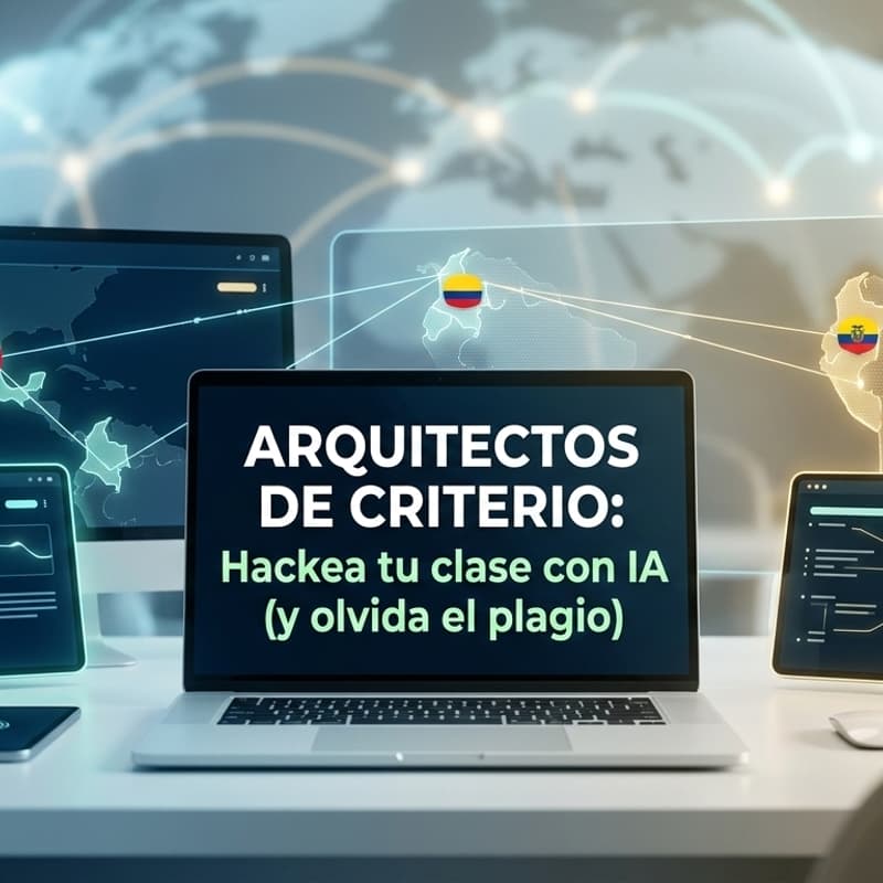 Cover Image for Arquitectos de Criterio: Hackea tu clase con IA (y olvida el plagio)