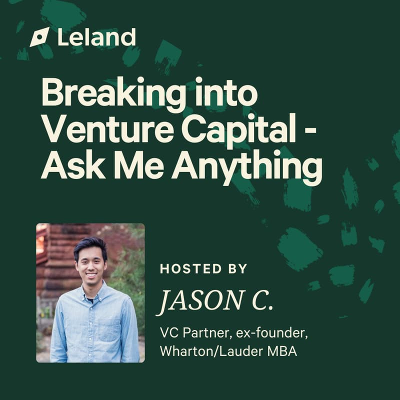Cover Image for Breaking into Venture Capital - Ask Me Anything