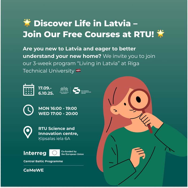 Cover Image for “Living in Latvia” Integration Courses at Riga Technical University