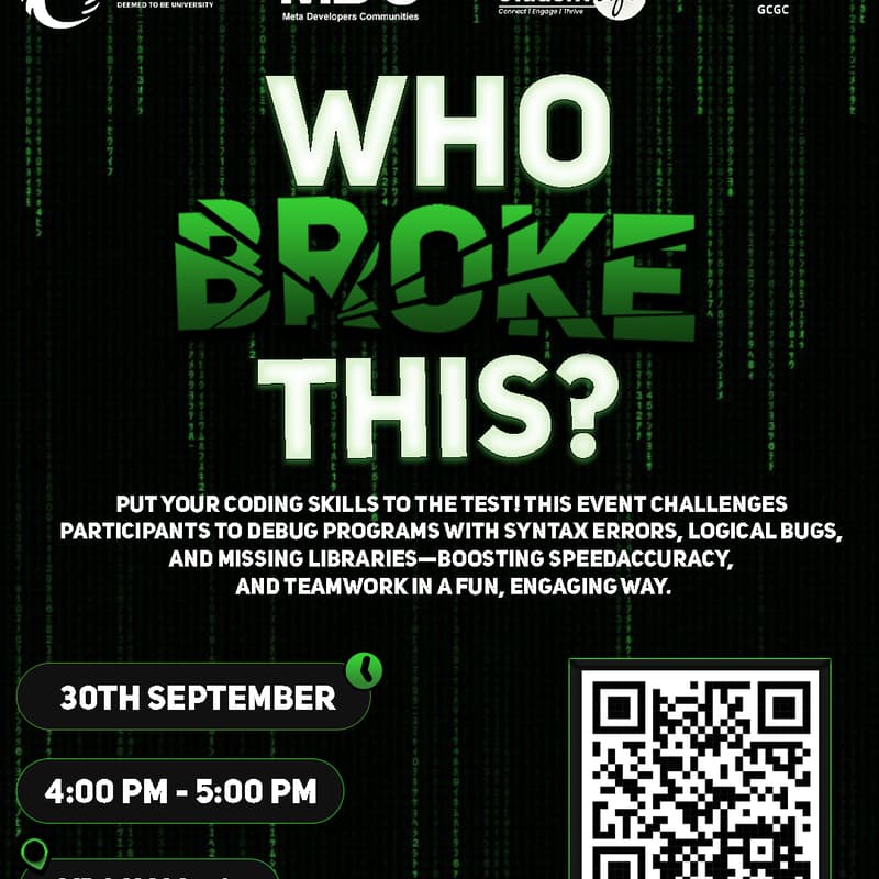 Cover Image for Who Broke This ?