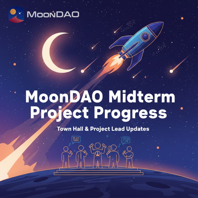 Cover Image for Midterm Project Progress & Updates | MoonDAO Town Hall