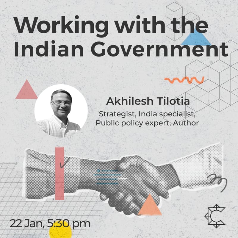 Cover Image for Akhilesh Tilotia @ SPC India: ​Making the Government an Ally for your StartUp