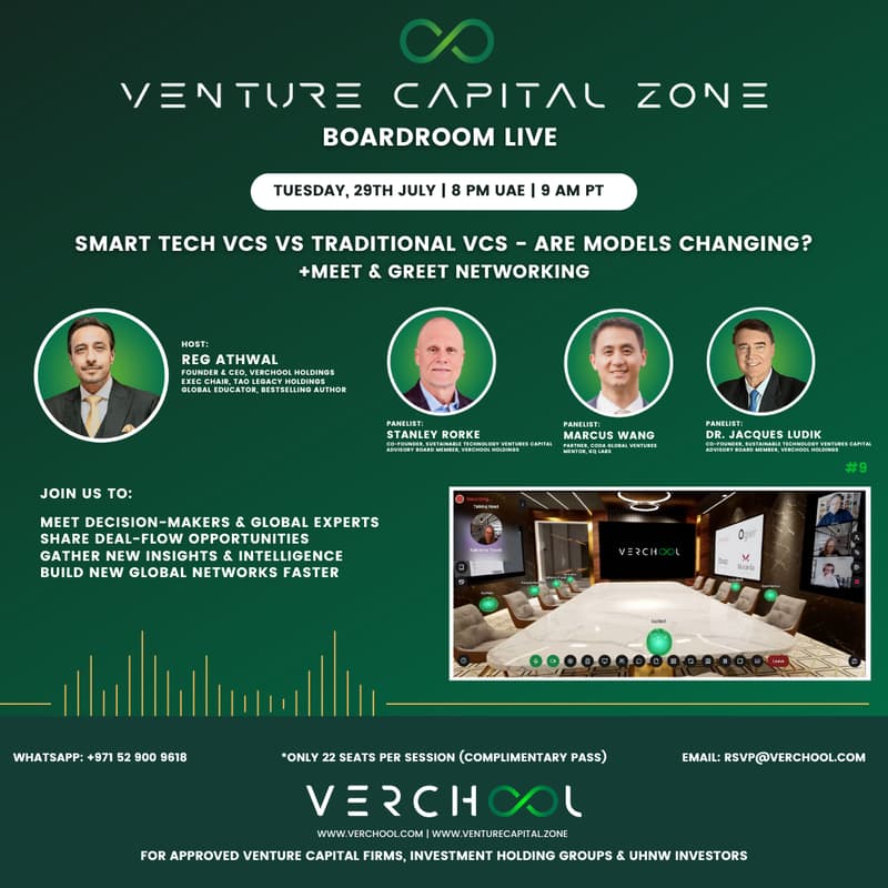 Cover Image for Venture Capital Zone - Boardroom Live # 9 | Smart Tech VCs vs Traditional VCs – Are Models Changing?