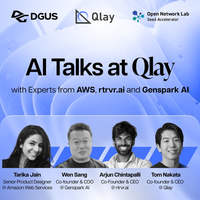 Cover Image for AI Talks at Qlay with Experts from AWS, rtrvr.ai and Genspark AI