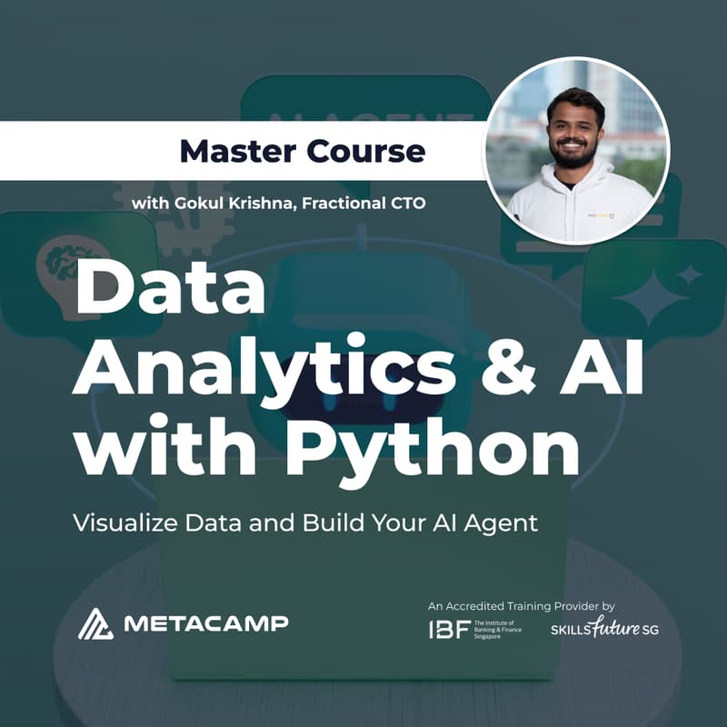 Cover Image for Data Analytics and AI Agents with Python (12 hours)