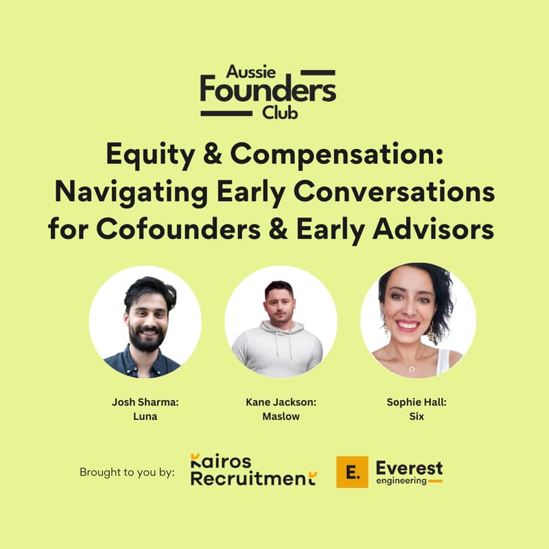 Cover Image for Equity & Compensation: Navigating Early Conversations for Cofounders & Advisors