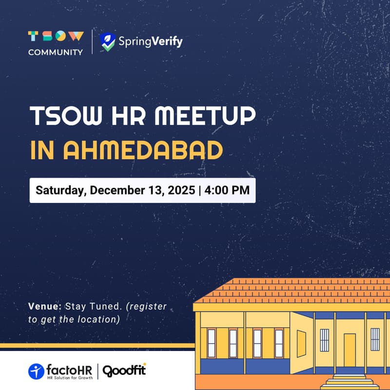 Cover Image for TSOW HR Meetup in Ahmedabad
