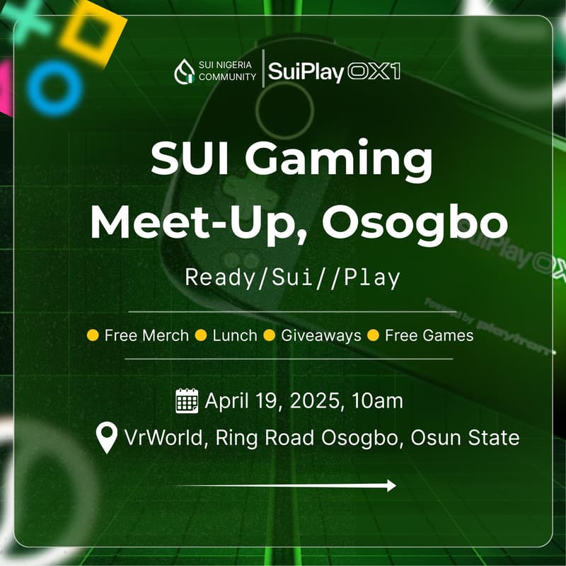 Cover Image for Sui Gaming Meet-Up, Osogbo