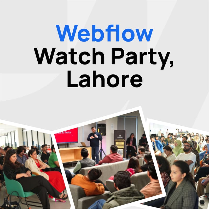 Cover Image for Webflow Conf. Watch Party Lahore