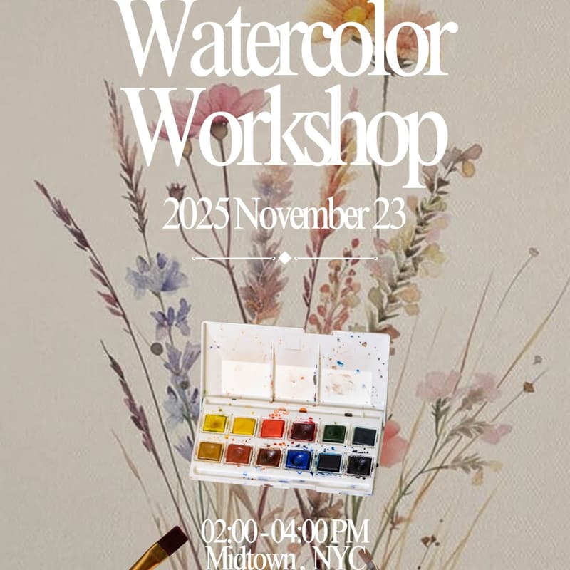 Cover Image for Sunday Studio｜Watercolor Workshop