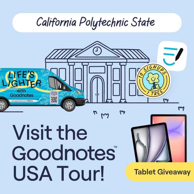 Cover Image for Don't Miss Out: Goodnotes at California Polytechnic State