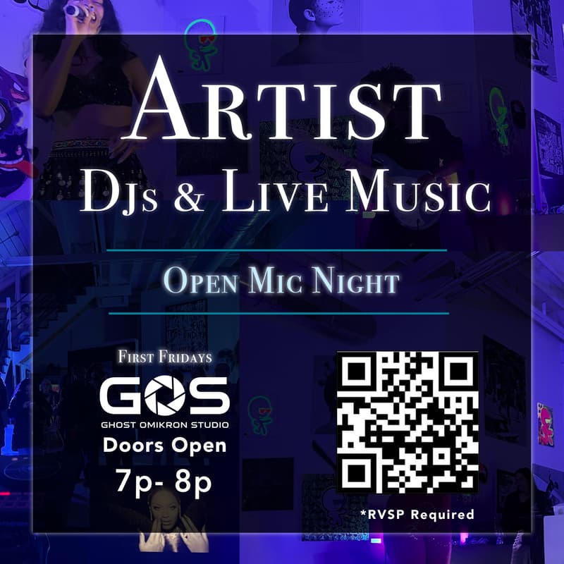 Cover Image for First Friday @ GOS Open Studio + Art + Music