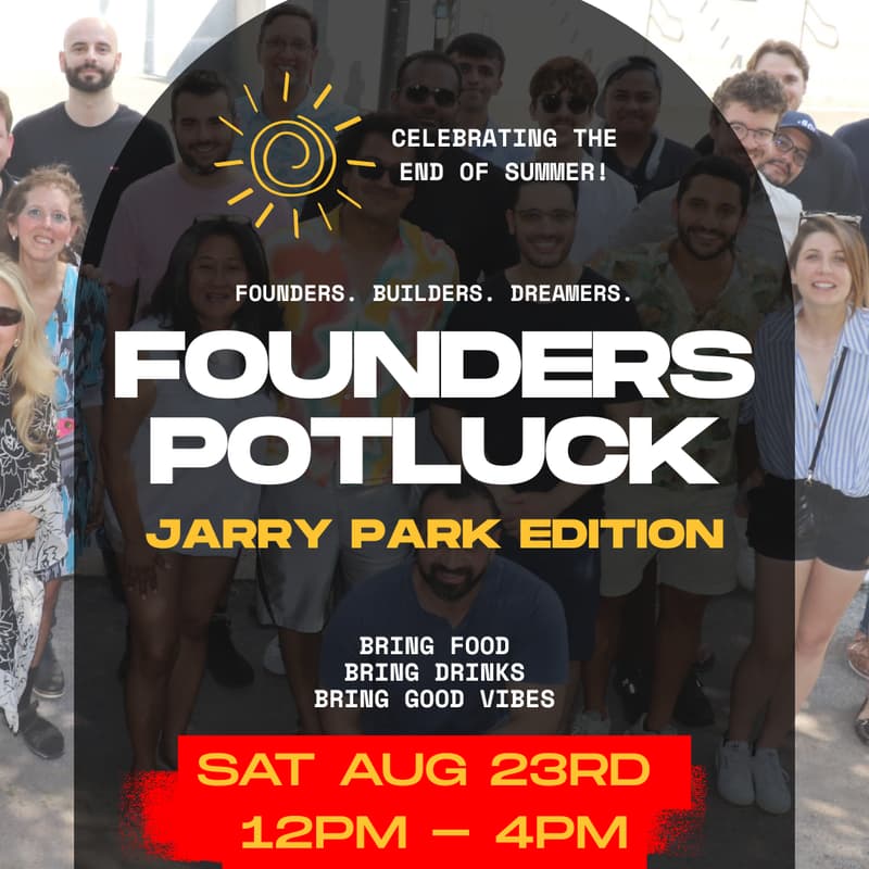 Cover Image for Founders Potluck (Jarry Park Edition)