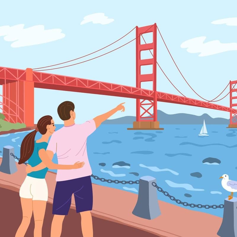 Cover Image for Explore SF Series: Sunset Walk on the Golden Gate Bridge