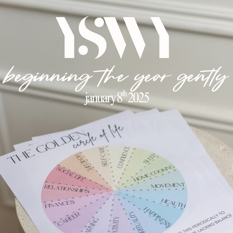 Cover Image for your space with you: beginning the year gently