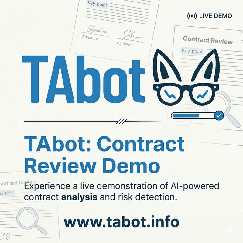 Cover Image for TAbot: Contract Review Demo