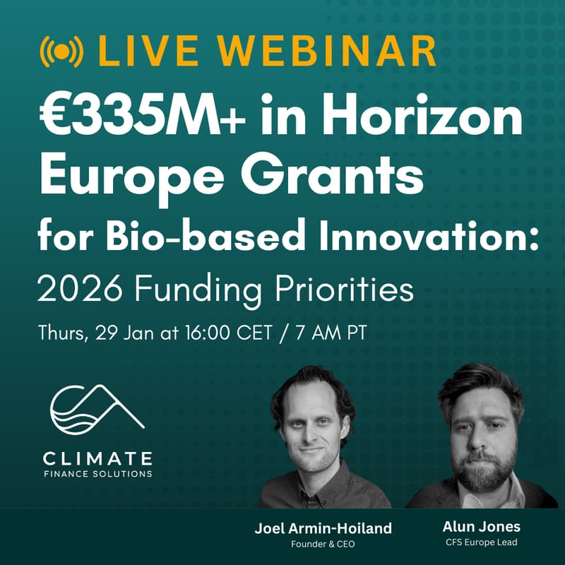 Cover Image for €335M+ in Horizon Europe Grants for Bio-based Innovation: 2026 Funding Priorities