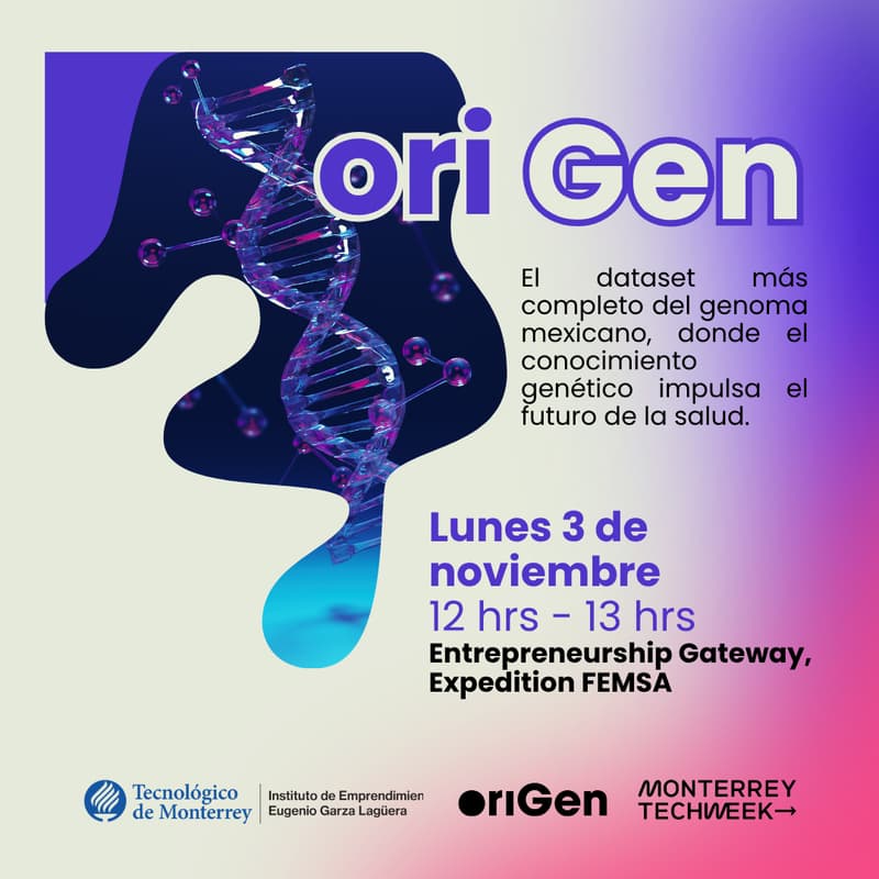 Cover Image for oriGen: el dataset más completo del genoma mexicano by Tecnológico de Monterrey