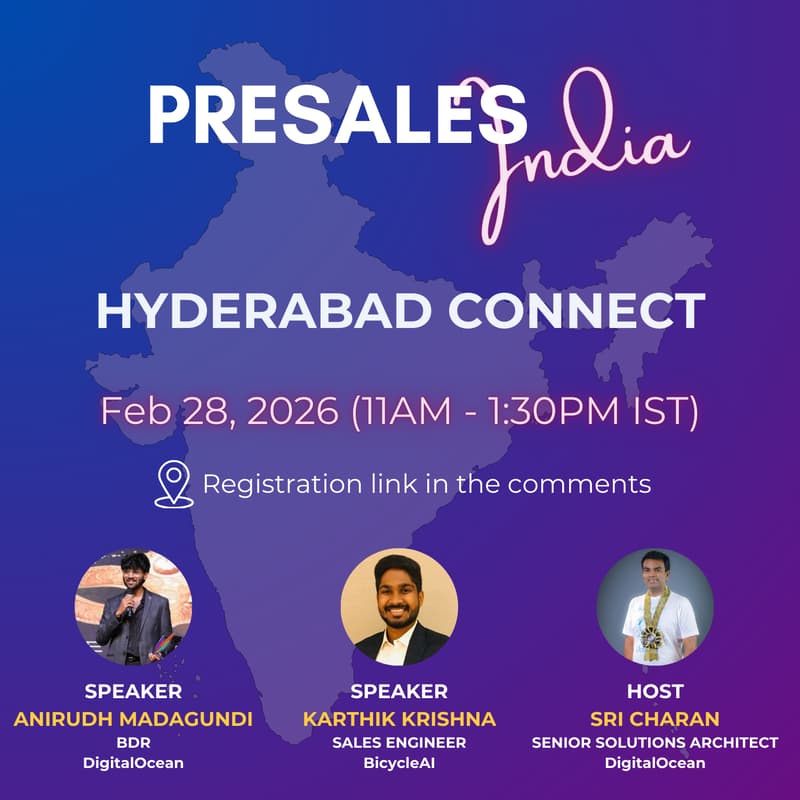 Cover Image for Presales India | Hyderabad Connect