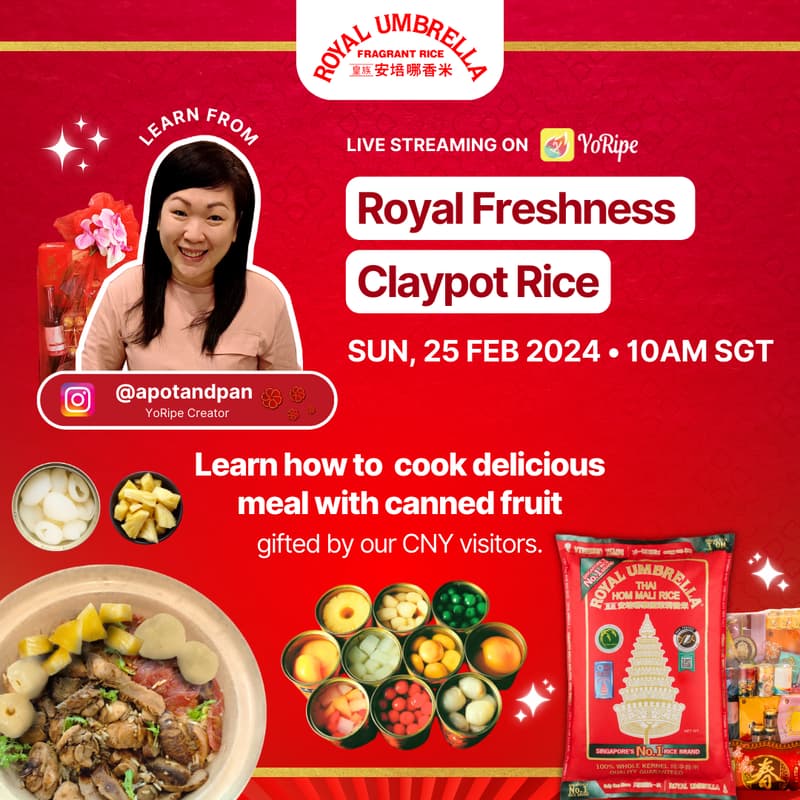 Cover Image for Royal Freshness Claypot Rice with Royal Umbrella