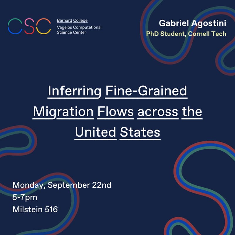 Cover Image for CSC Workshop: Inferring Fine-Grained Migration Flows across the United States