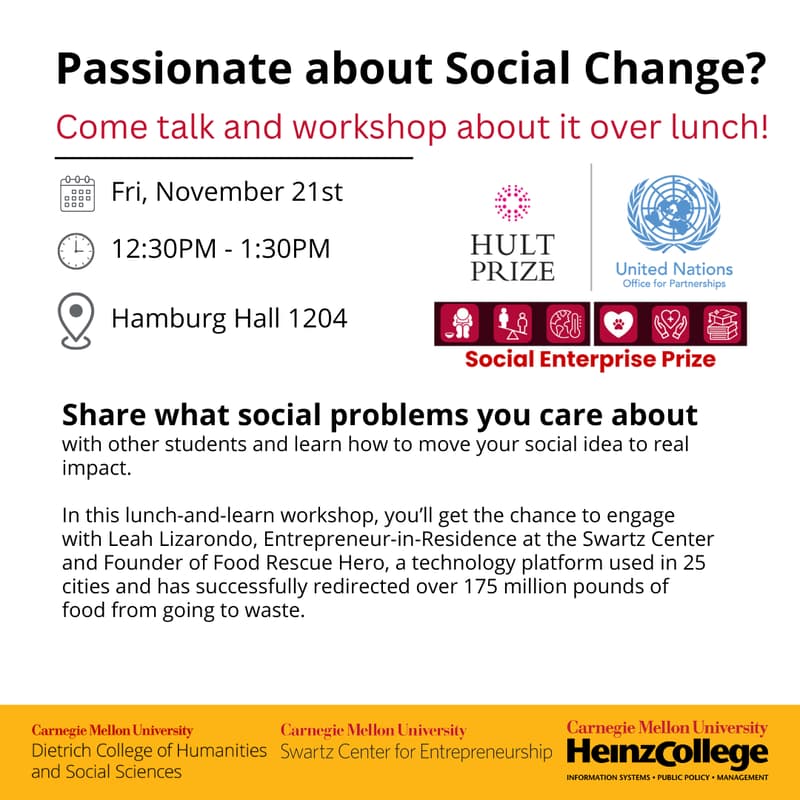 Cover Image for Lunch & Learn Workshop on Social Change!