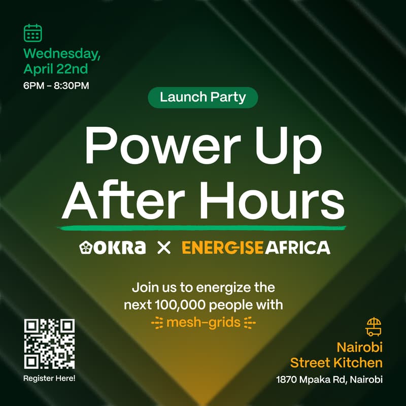 Cover Image for Mesh-Grids Meet Crowdfunding: Okra × Energise Africa Product Launch Party