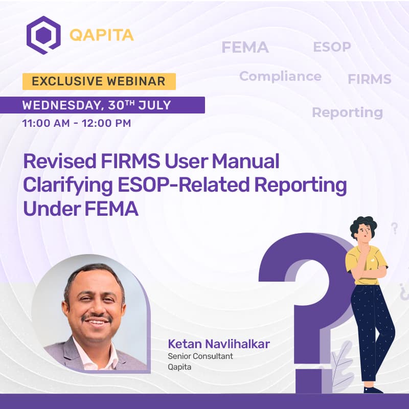 Cover Image for Webinar on "Revised FIRMS User Manual Clarifying ESOP-Related Reporting Under FEMA"
