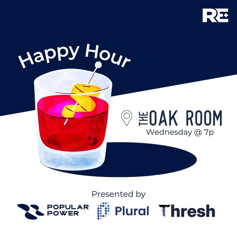 Cover Image for Wednesday RE+ Happy Hour with Popular Power, Plural, & Thresh