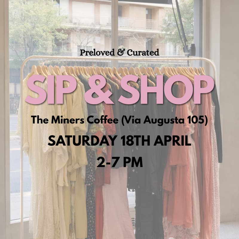 Cover Image for SIP & SHOP: Closet Sale Market
