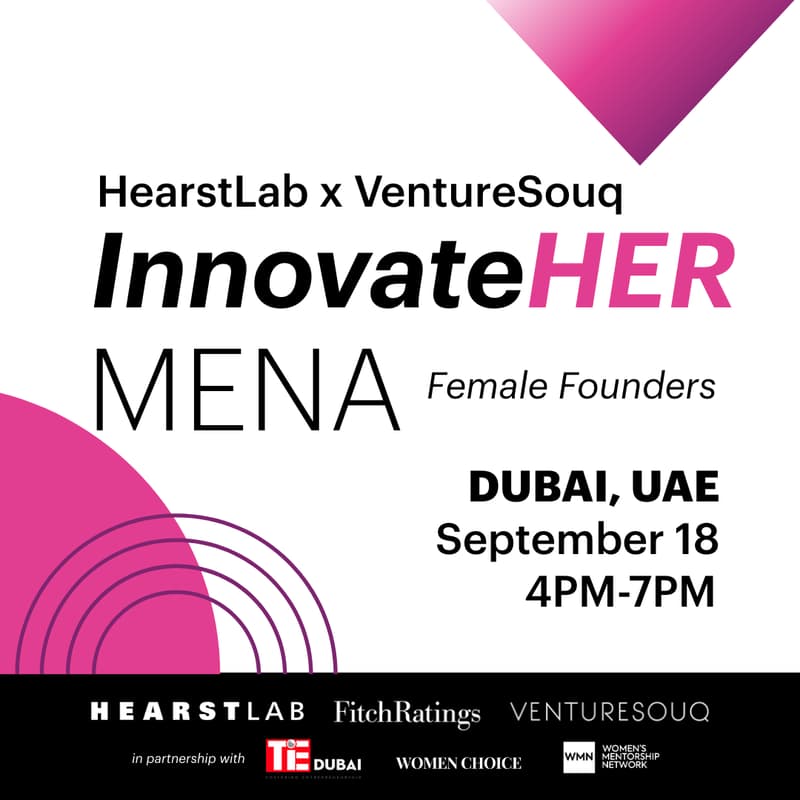 Cover Image for InnovateHER MENA: Connecting Female Founders with HearstLab & VentureSouq