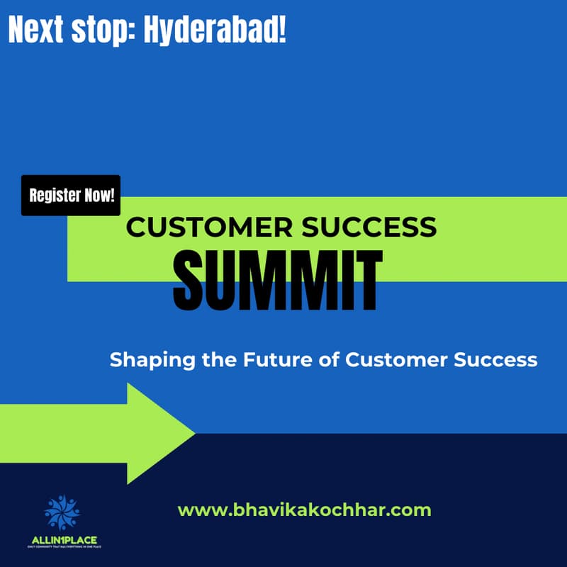 Cover Image for The Customer Success Summit Hyderabad(Hosted by Allin1Place) - Interest Form