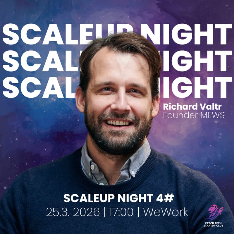 Cover Image for Scaleup Night #4 - Unicorns: 1) Richard Valtr - MEWS (online) 2) Investování v Africe - 1.6B consumers 3) Předseda České startupové asociace