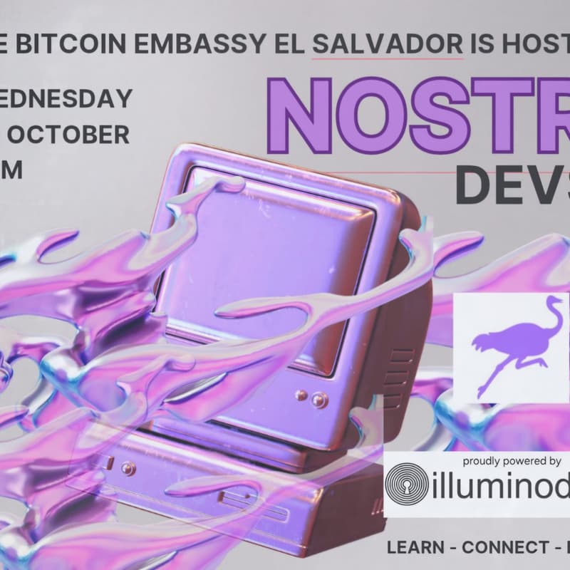 Cover Image for NOSTR DEVS Reunion - El Salvador - Aprender y Conocer y Desarrollar